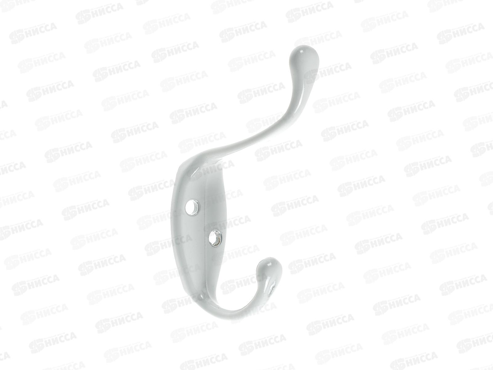 Крючок 1092S металлический белый (016514)  *80  Ж