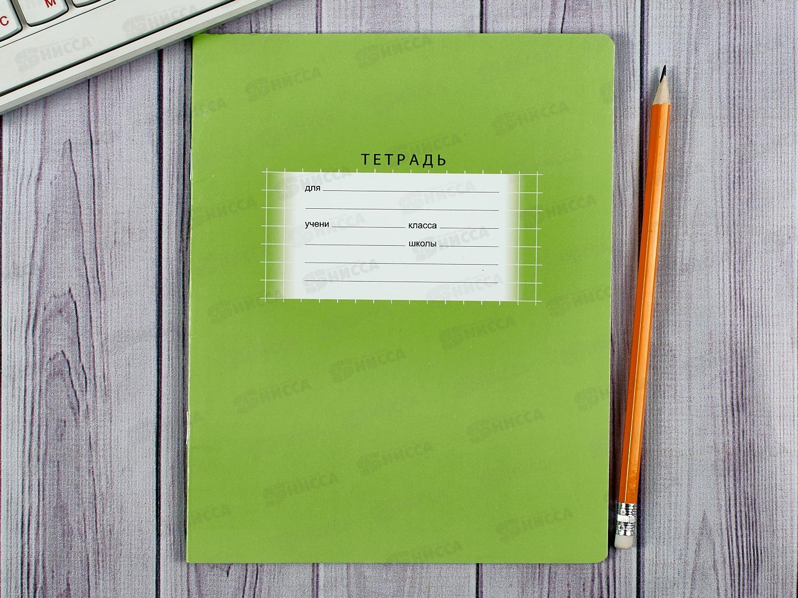 Тетрадь 18 листов клетка BG Школьная зеленая обложка,7337*12/144