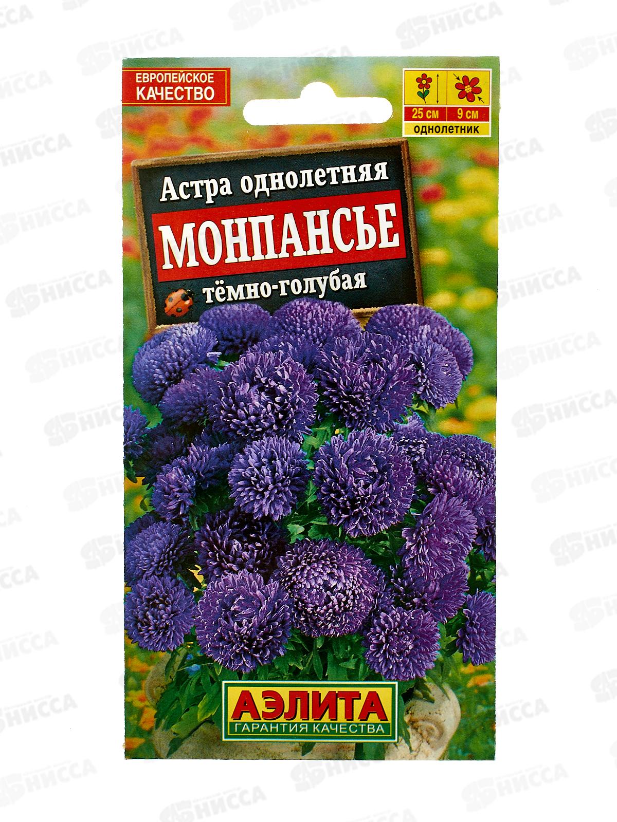 Астра Монпасье темно-голубая *10 АЭЛИТА +