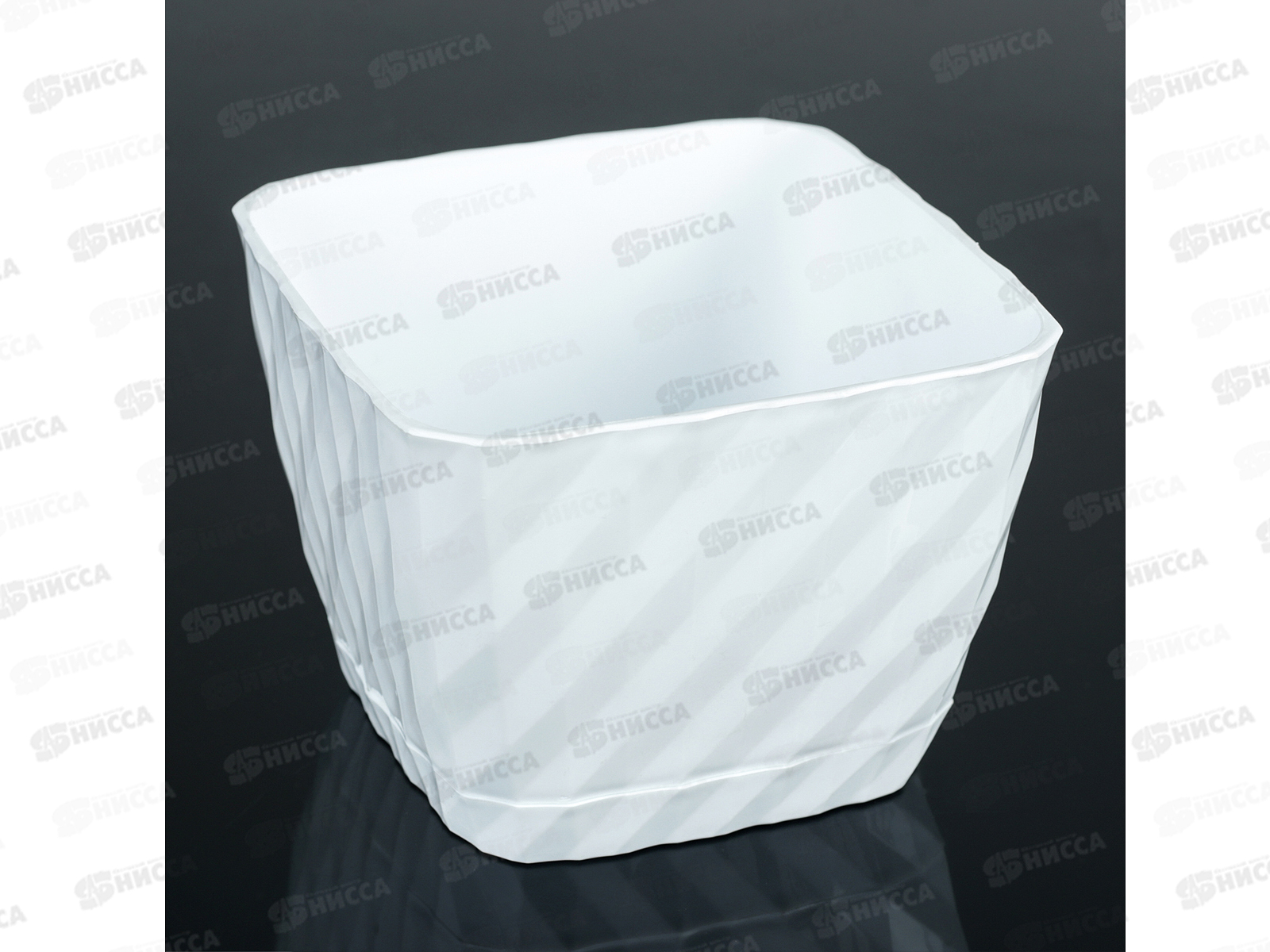 Кашпо Классика 1л белое Ангарск *15 Г-9651