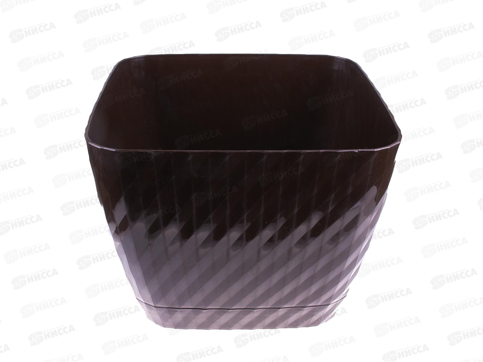 Кашпо Классика 15л шоколадный Ангарск *5 Г-9649