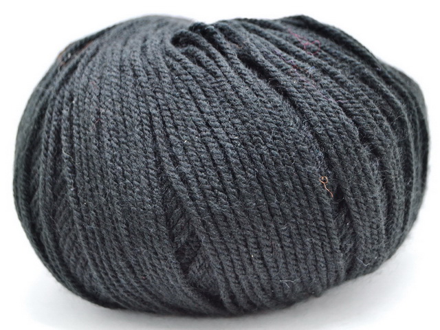 Пряжа Карамелька акрил 100% 50гр 175м черный 003 *10