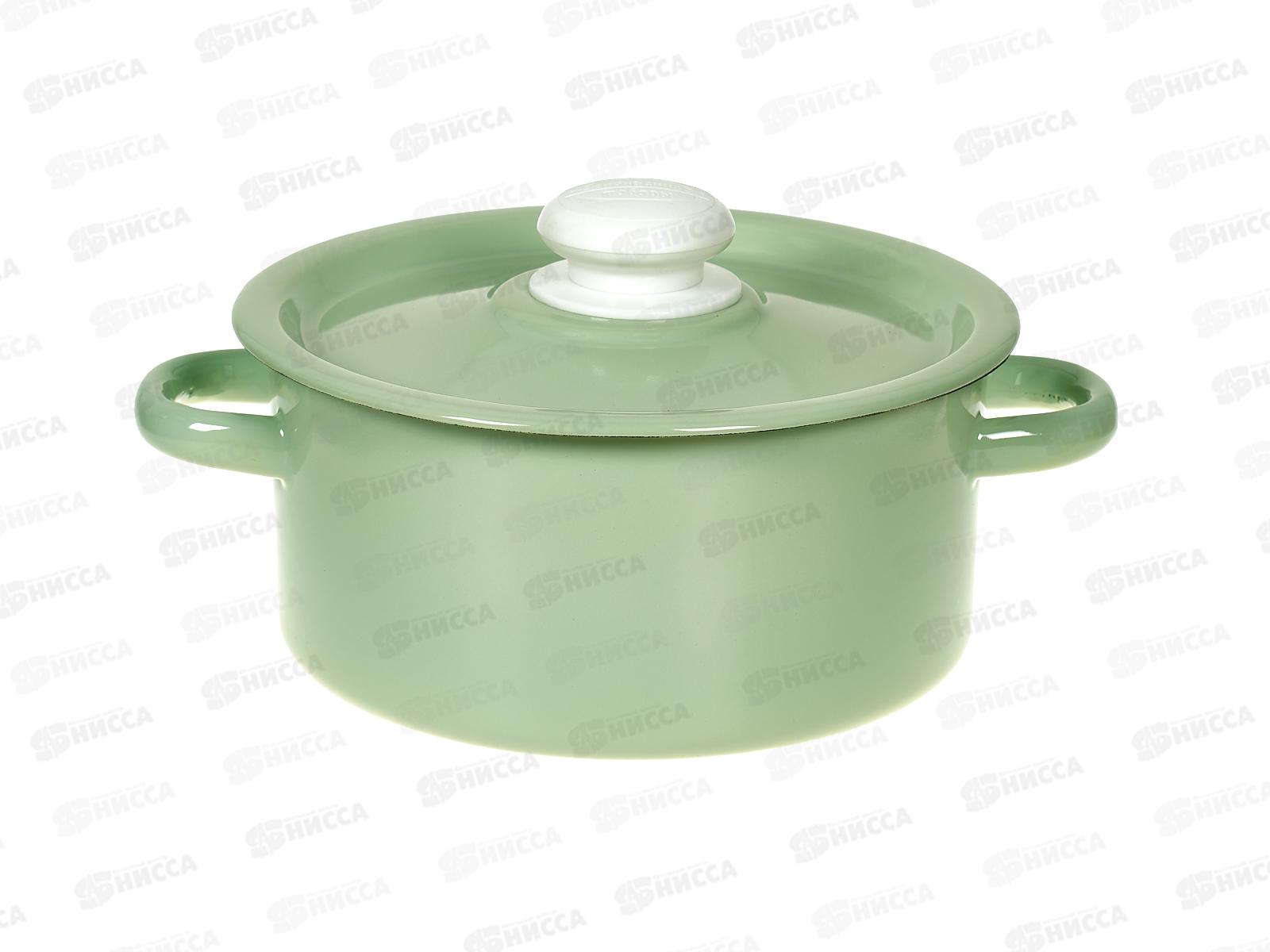 Кастрюля 2,0л цилиндрическая салатовая с пластиковой кнопкой С41610.3С *8