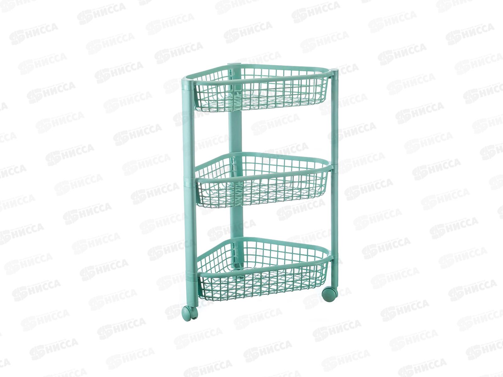 Полка угловая ЕВРО 3-х секционная  Фисташковый М2756 *6