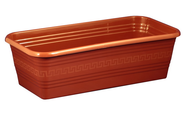 Ящик 390*195*120 (Интерм) без поддона белый *30 ДЕКОР