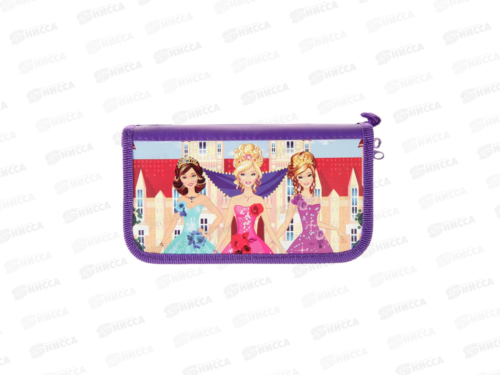 Пенал ПЧЕЛКА 3отдела, Три Принцессы, 190*105, ПО-11 *15