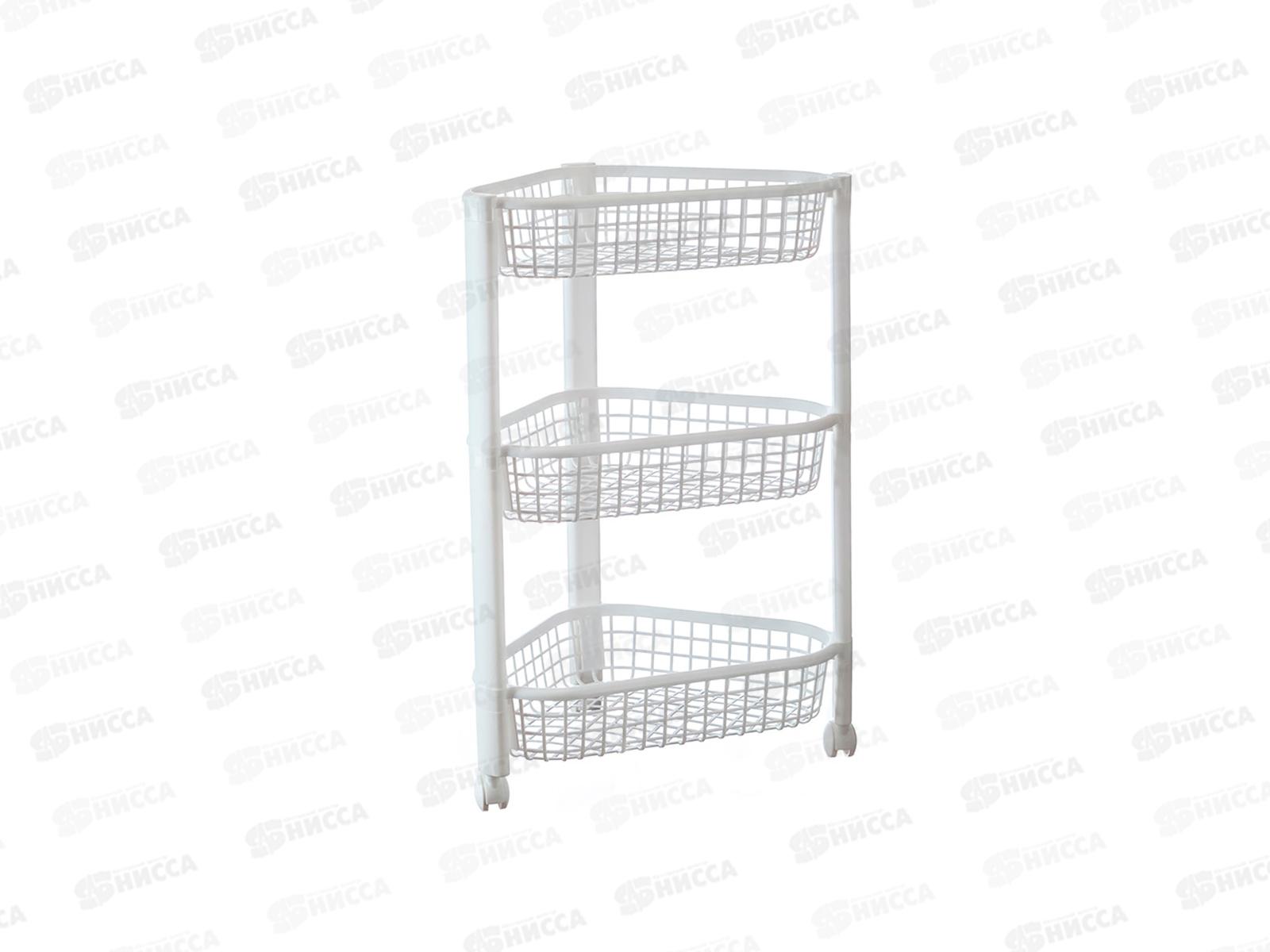 Полка угловая ЕВРО 3-х секционная  Белый М2756 *6