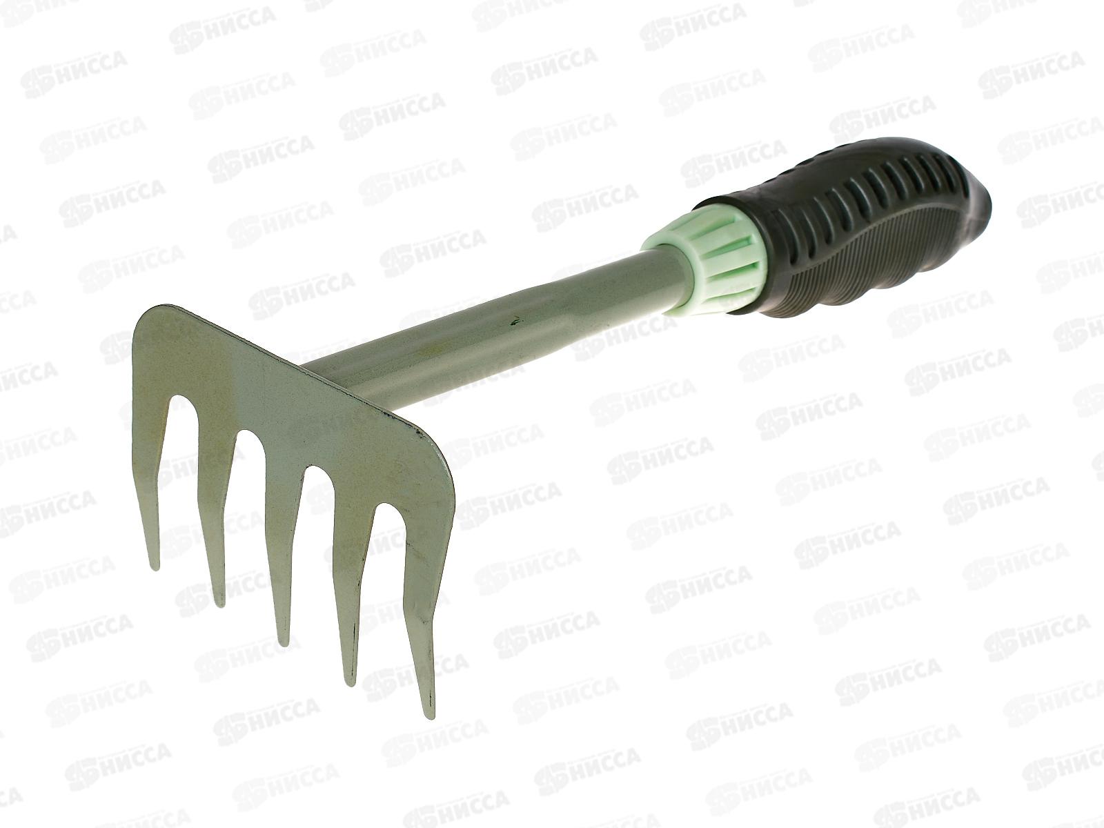 Грабельки 5 зубьев рыхлитель пластиковая ручка, AL-4558 *100