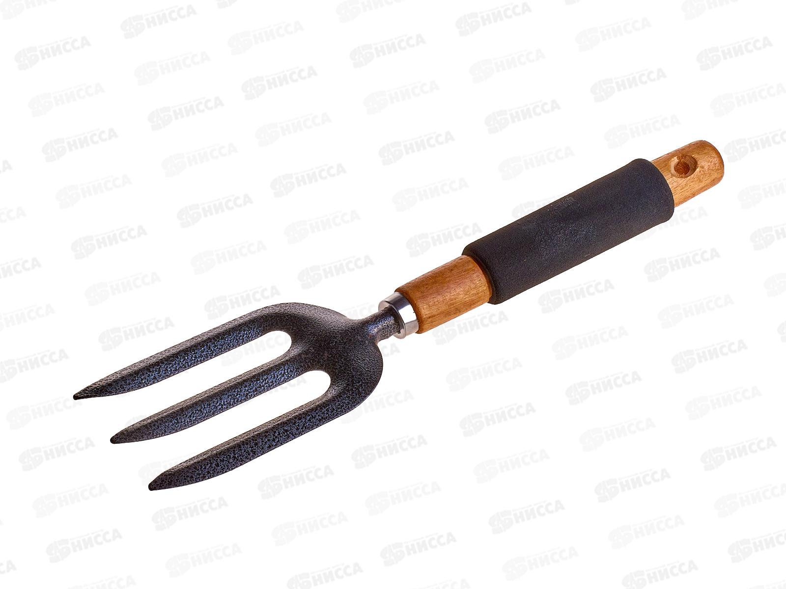 Вилы цветочные с деревянной ручкой 32м, AL-4552 *120