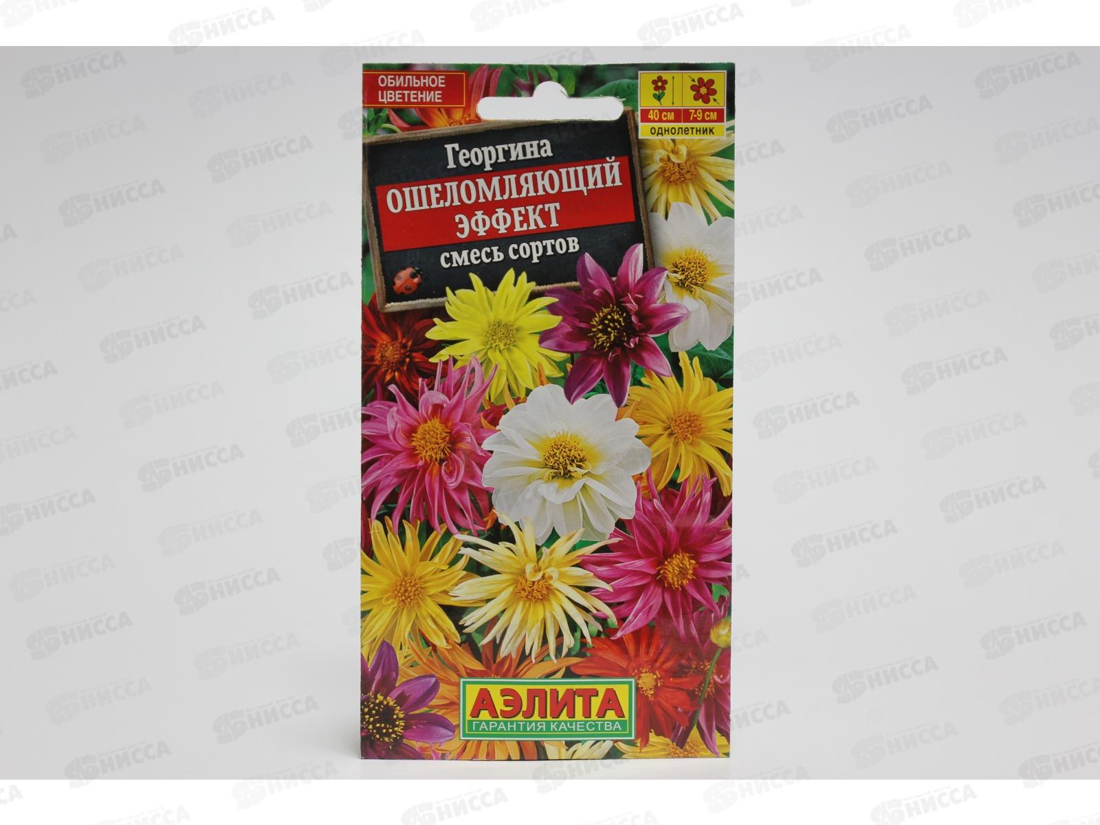 Георгина Ошеломляющий эффект,смесь окрасок *10 АЭЛИТА