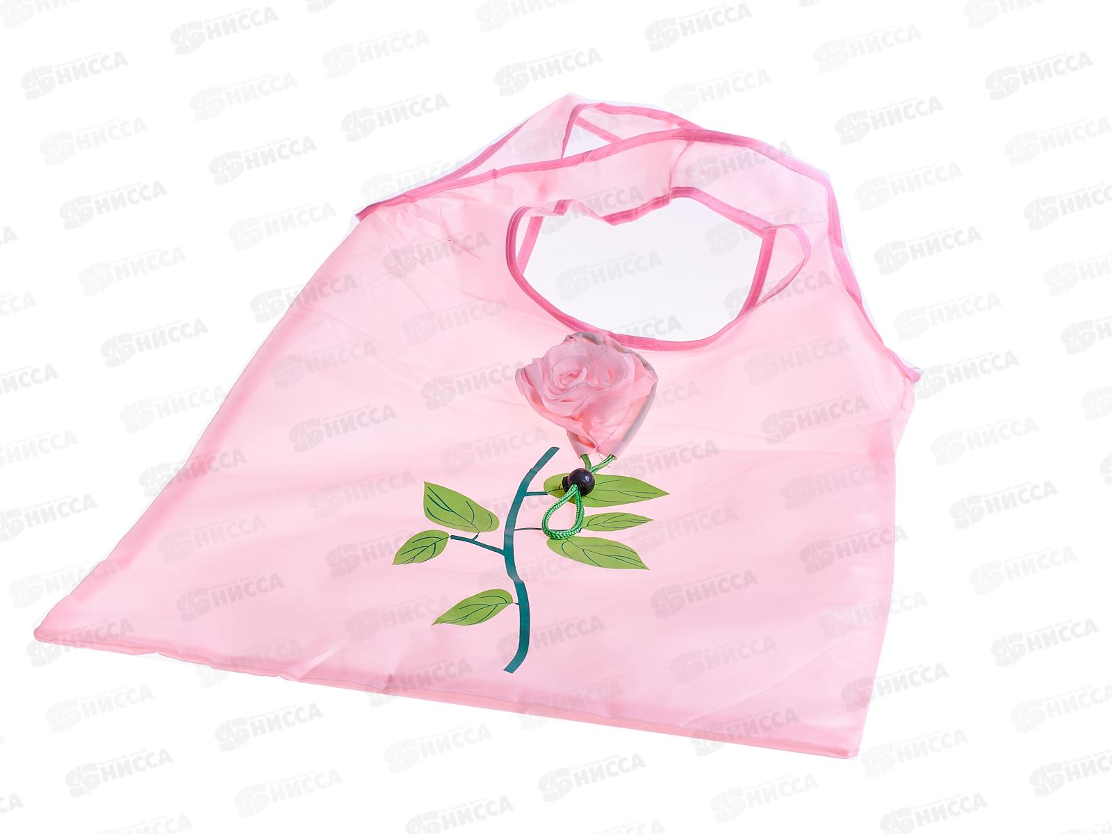 Сумка хозяйственная 36*40 складная розочка (019014)  *20  Ж