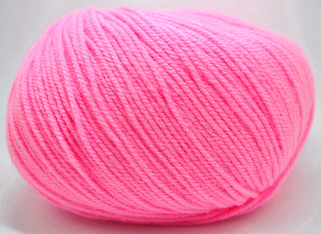 Пряжа Карамелька акрил 100% 50гр 175м розовый супер 054 *10