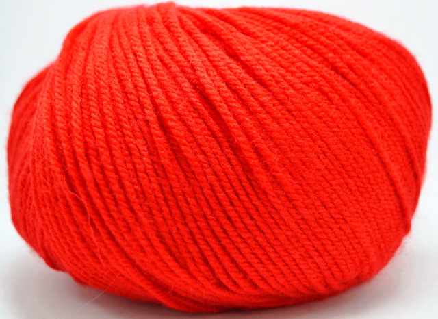 Пряжа Карамелька акрил 100% 50гр 175м красный 046 *10