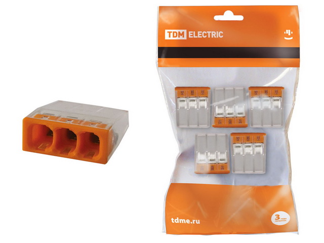 Строительно-монтажная клемма КБМ-2273-233 (2.5) с пастой, 5шт, 0122 *20/480