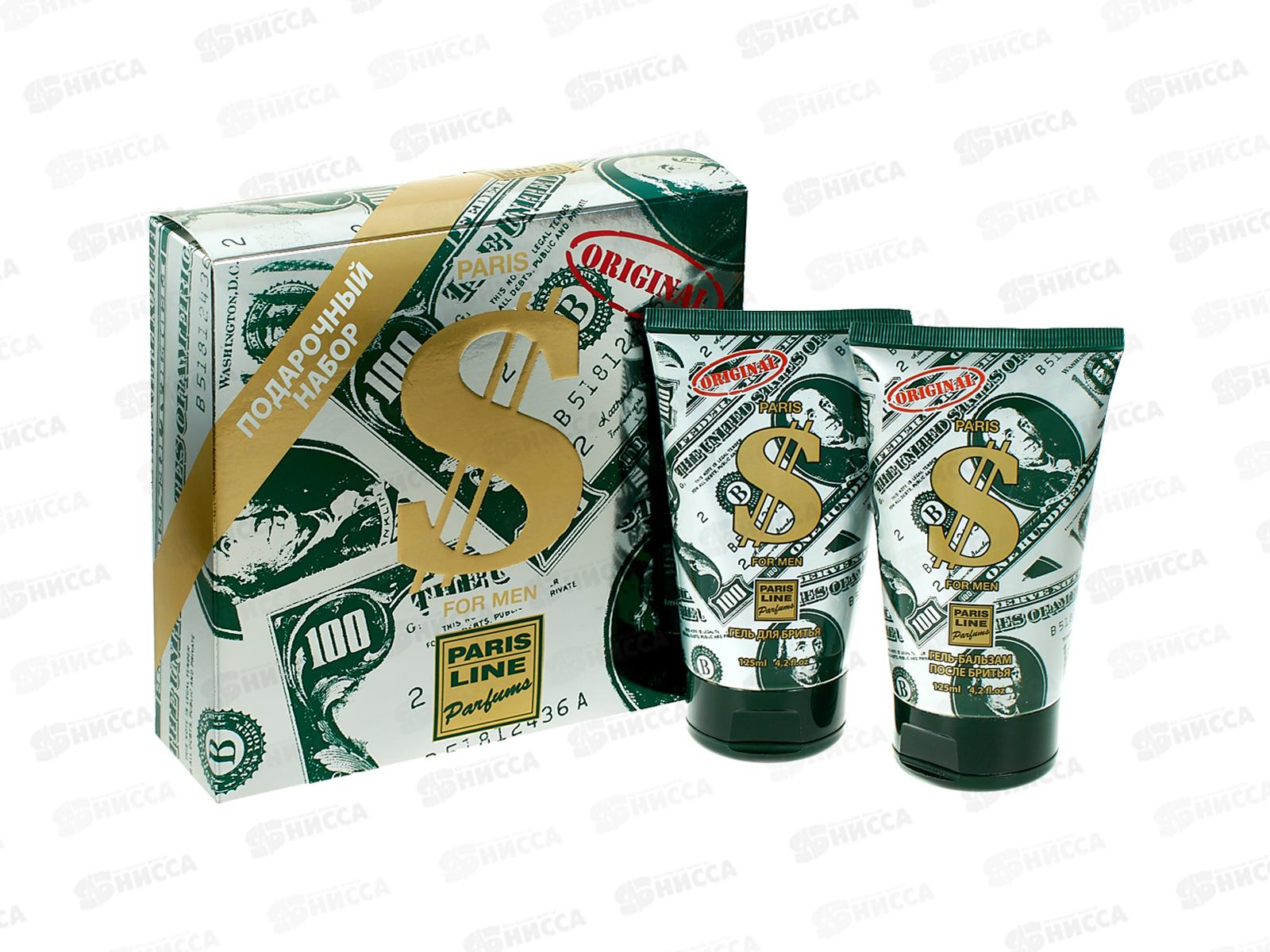 Набор PE Dollar (гель для бритья 125мл+гель-бальзам после бритья 125мл) мужской *24