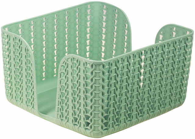 Салфетница ВЯЗАНИЕ  Фисташковая М 1193 *16