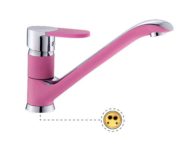 Смеситель для кухни РОТАТО Р42223-13X длинный, гайка