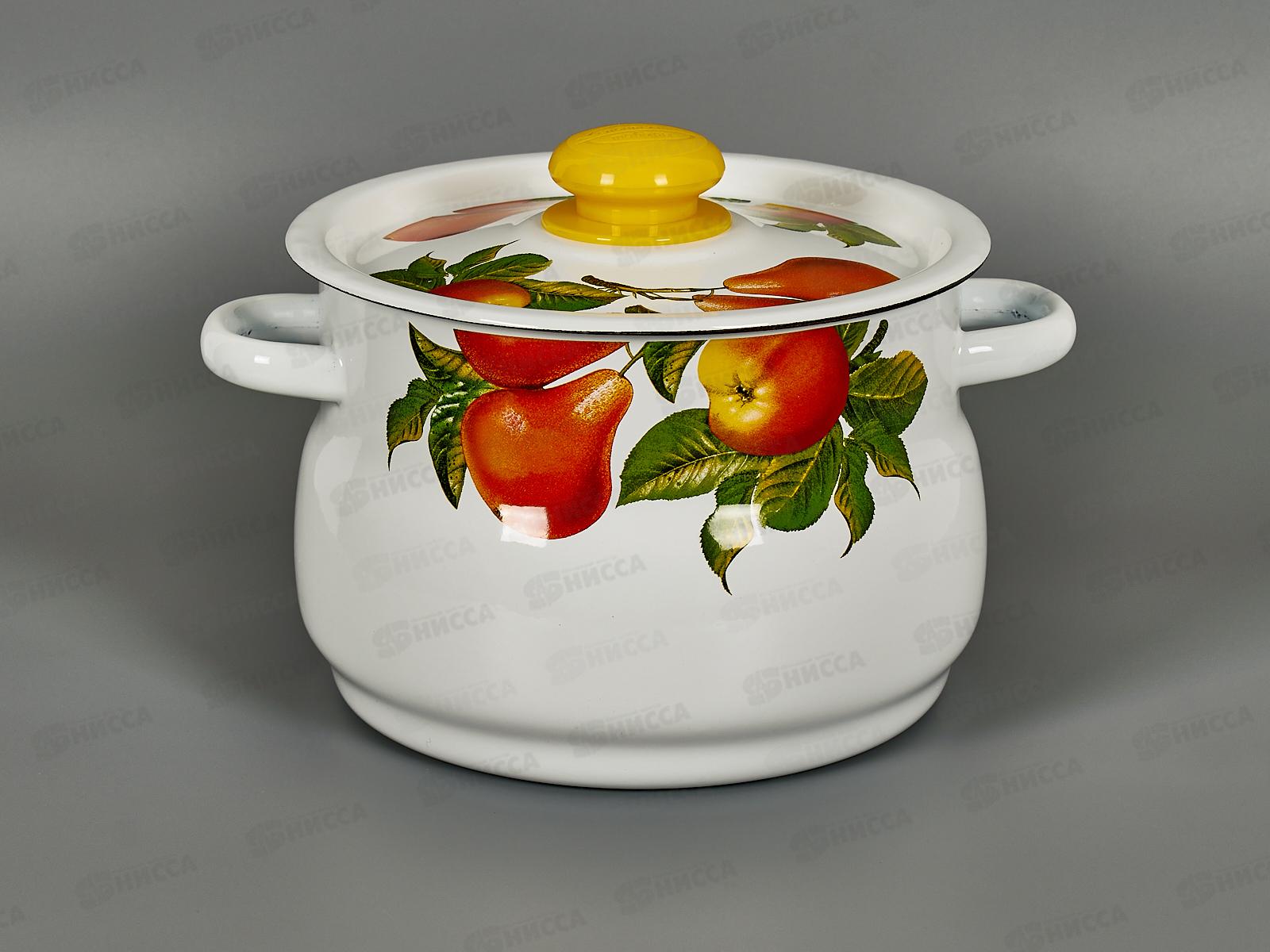 Кастрюля 4,0л сферическая декор на крышке С1912.39