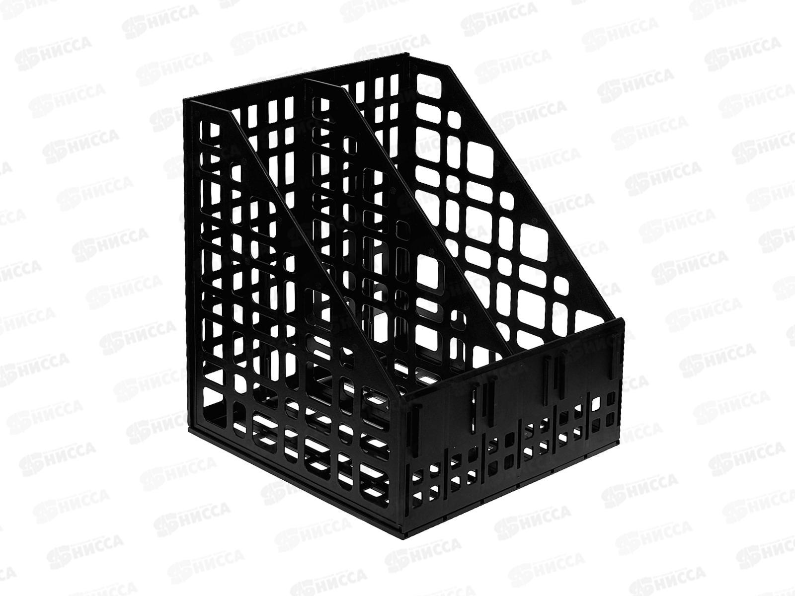 Лоток вертикальный 2 секции СТАММ черный, ЛТ816/ЛТВ-01481*20