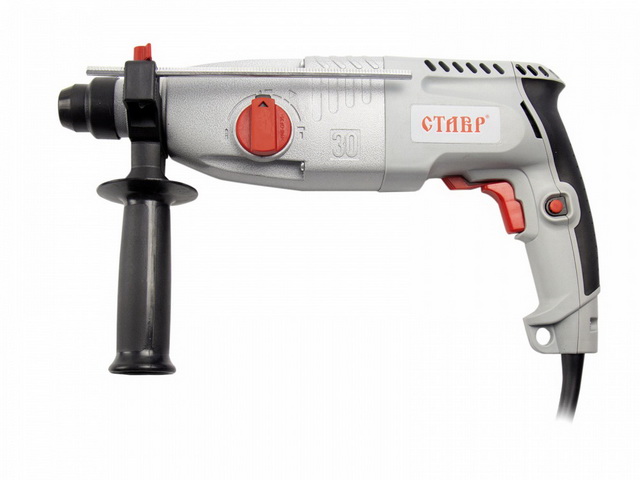 Перфоратор  800Вт, 0-780оборот в минуту, 0-3900 ударов в минуту, 3Дж, реверс, ПЭГ-800М *4