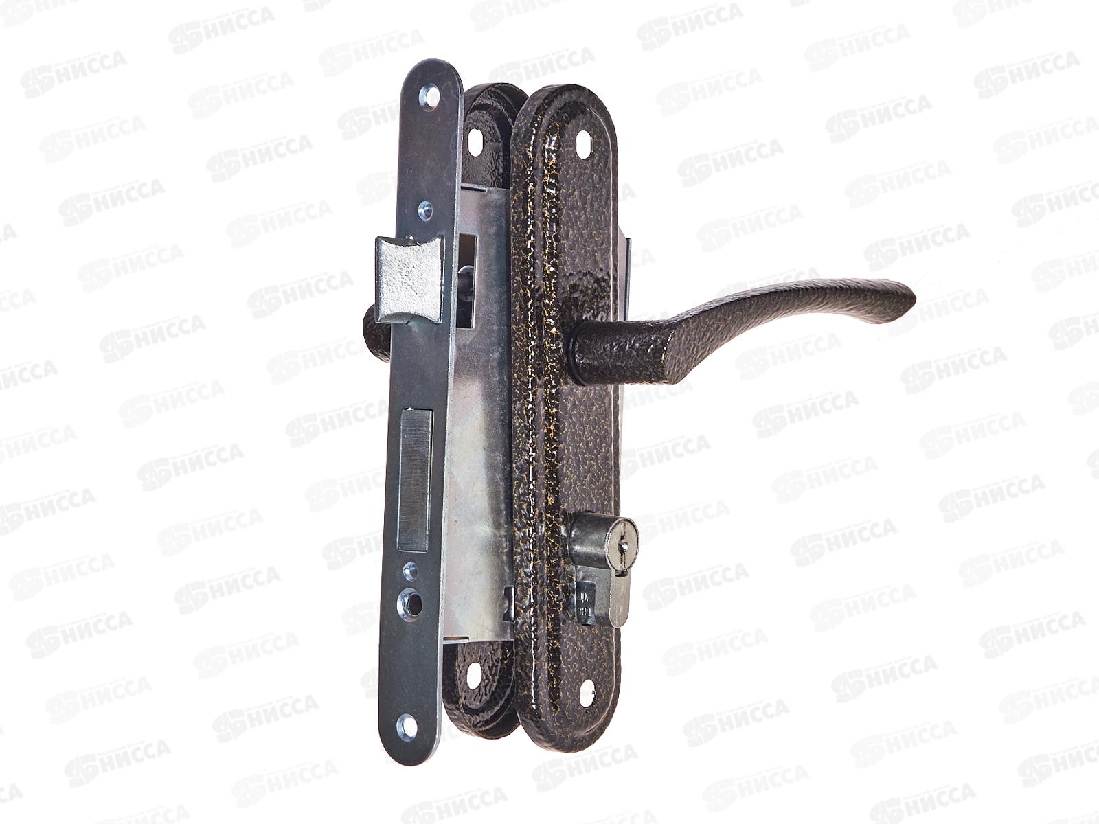 Замок врезной 3В7 цилиндровый 2 ключа бронза. Омега *10 285802