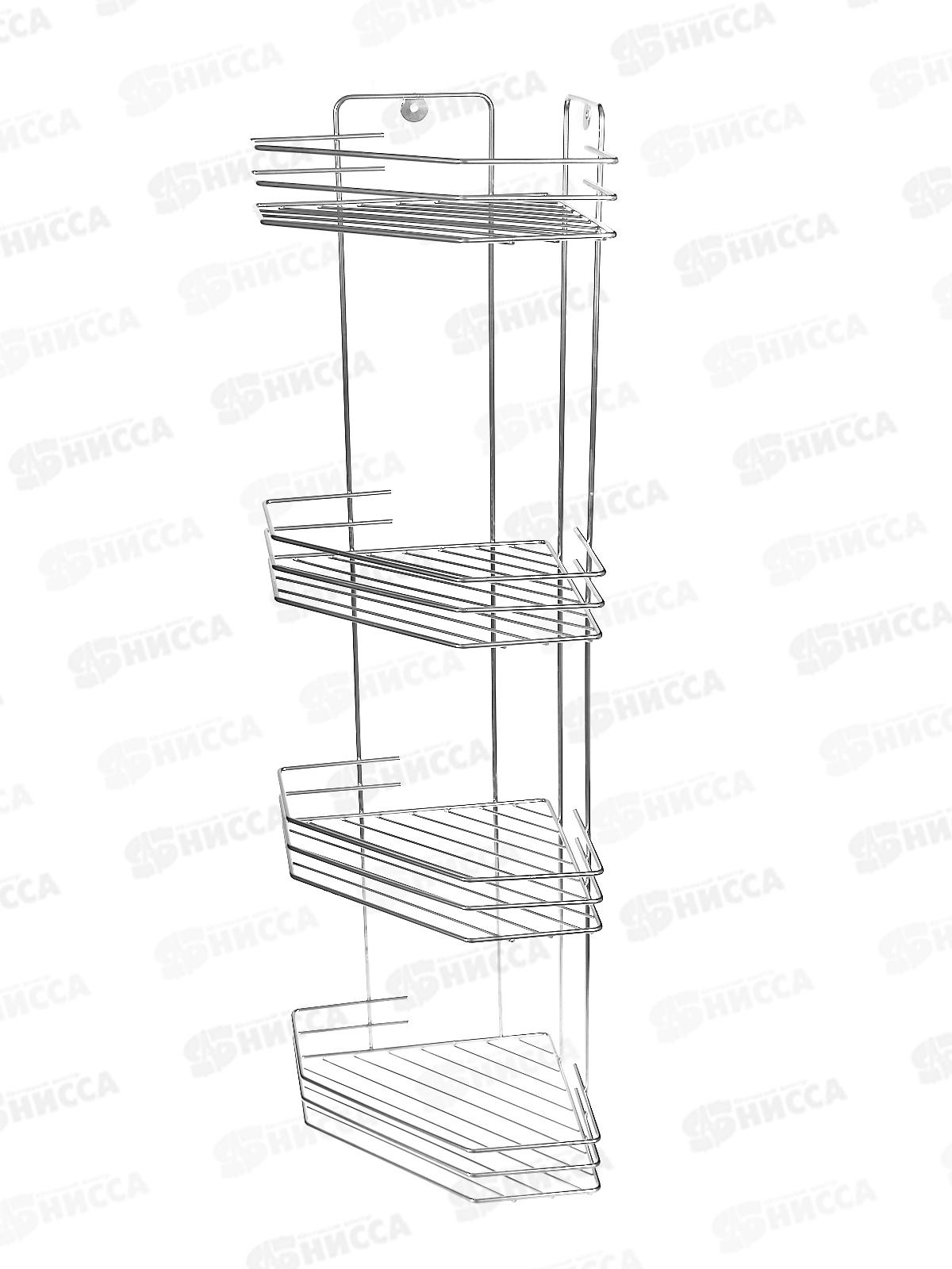 Полка угловая  4х секционная  хром АМ 74С *8