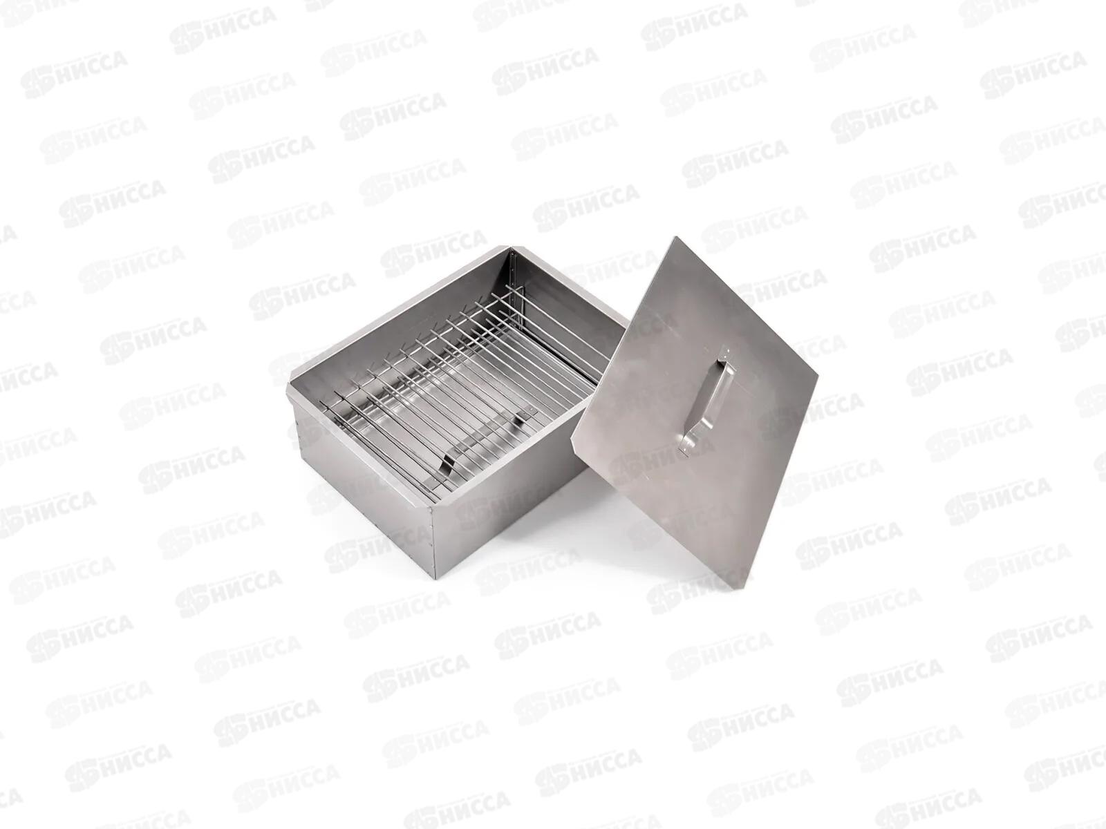 Коптильня 2-х уровневый 350*260*160*0,8мм в коробке К-2