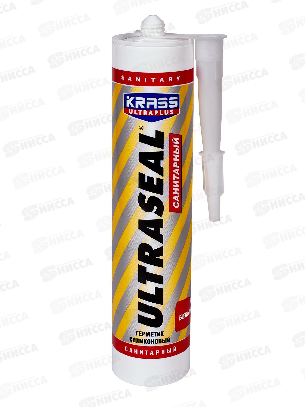 Герметик силиконовый ULTRASEAL санитарный Белый, 260мл ЛАКРА