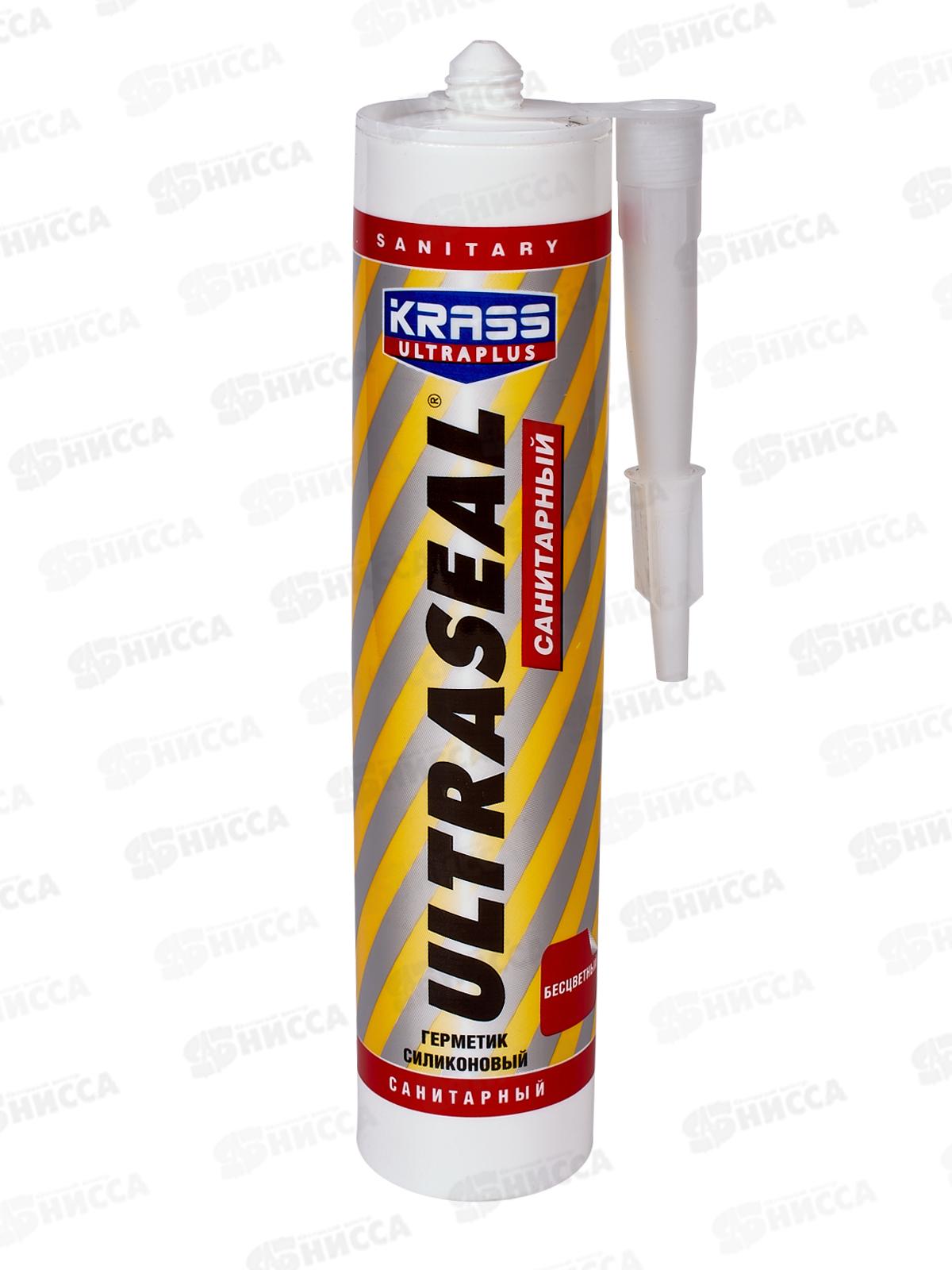 Герметик силиконовый ULTRASEAL санитарный Бесцветный, 260мл *12