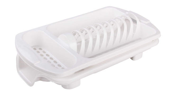 Сушилка для посуды со сливом белый *6 М6242