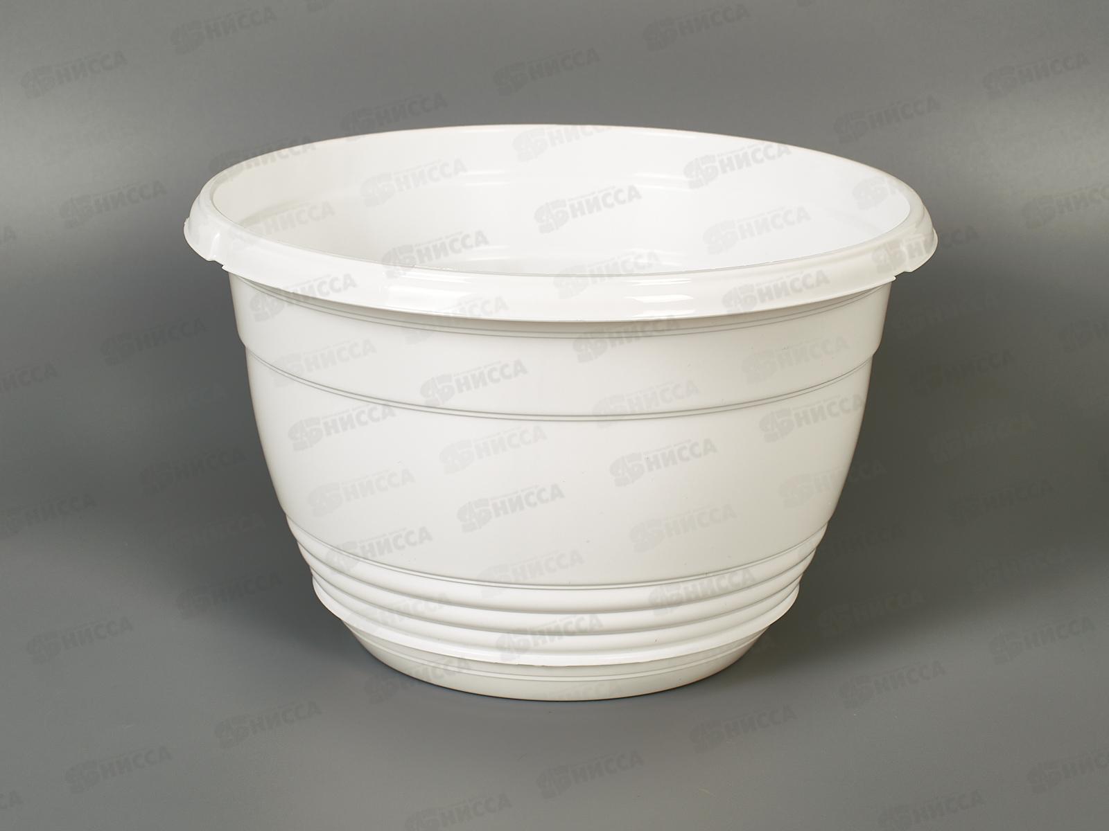 Горшок для цветов Глория 4,2л Белый, D25, с поддоном