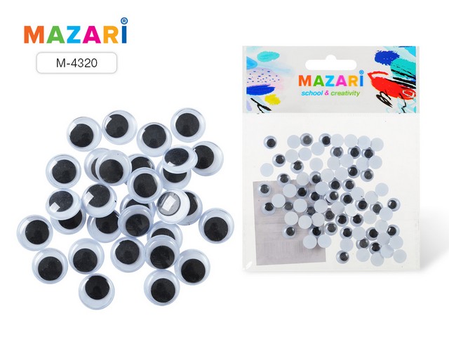 Глазки декоративные MAZARI подвижные №1 М-4320*24