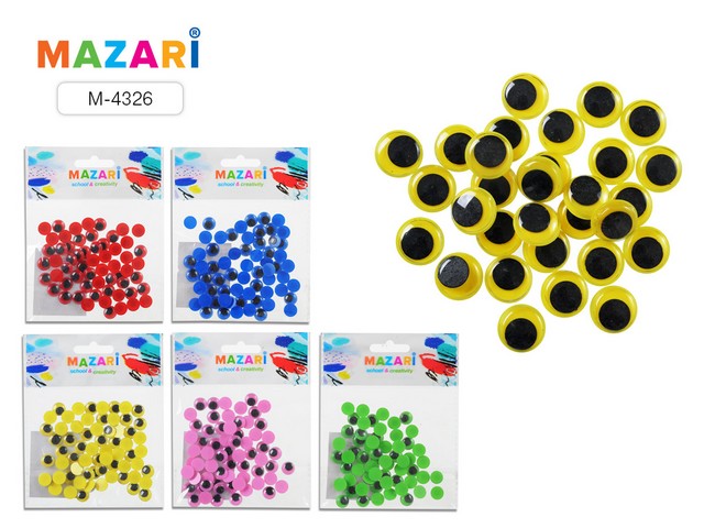Глазки декоративные  MAZARI подвижные №7 М-4326*24