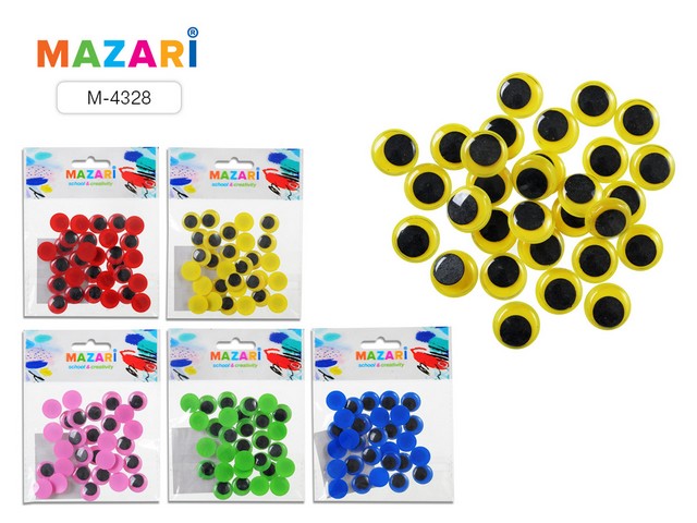 Глазки декоративные  MAZARI подвижные №9 М-4328*24