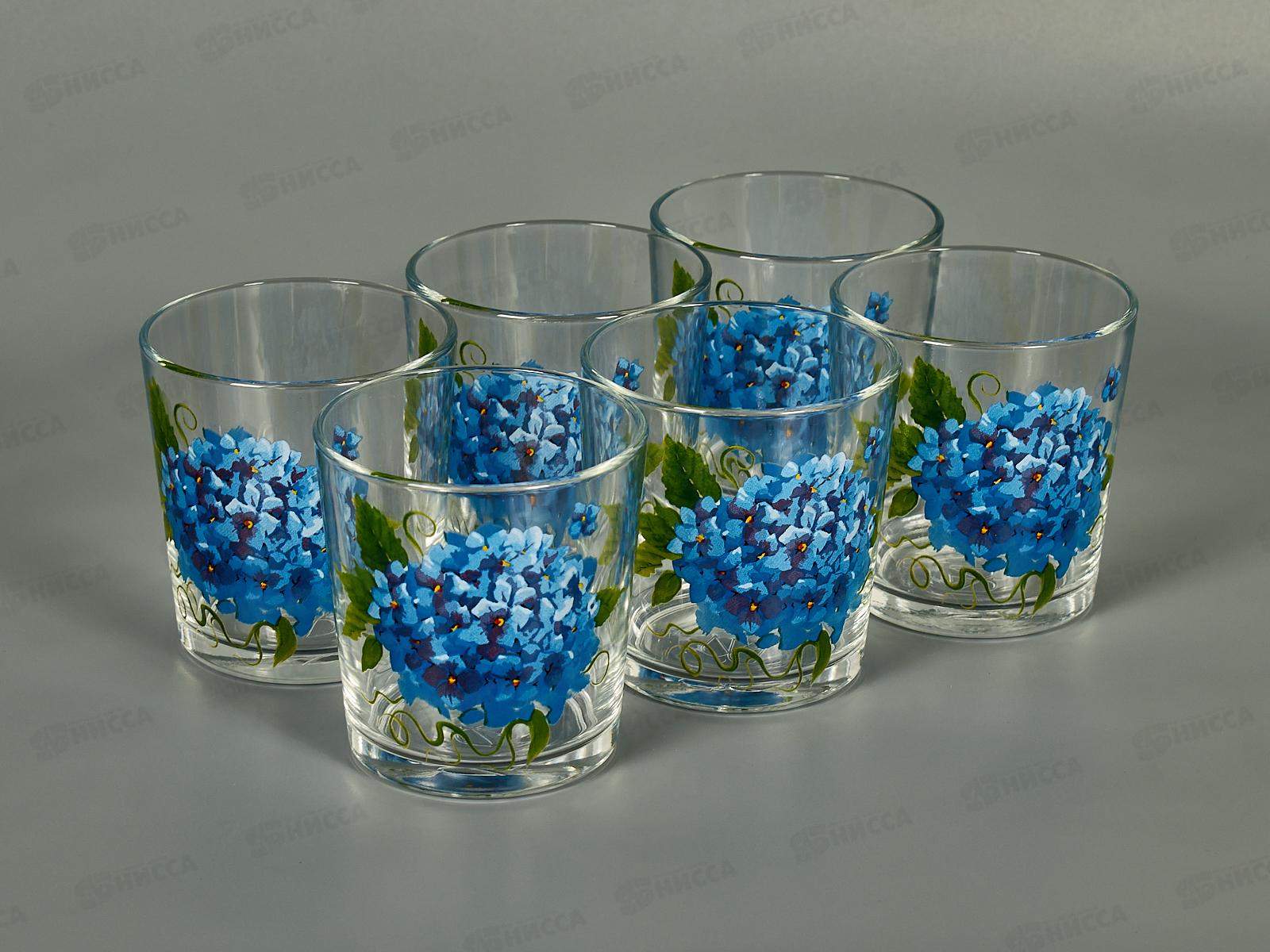 Набор стаканов &quotОда&quot (Гортензия) 6шт 250мл *6 1249