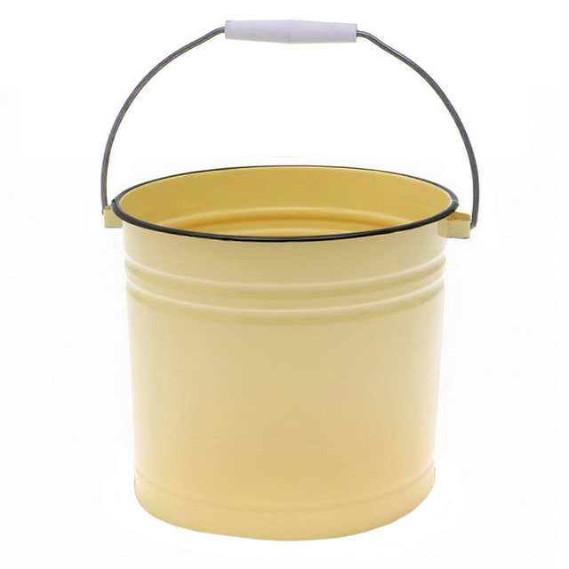 Ведро 9л без крышки, цельнотянутое палевое С41122.Пц