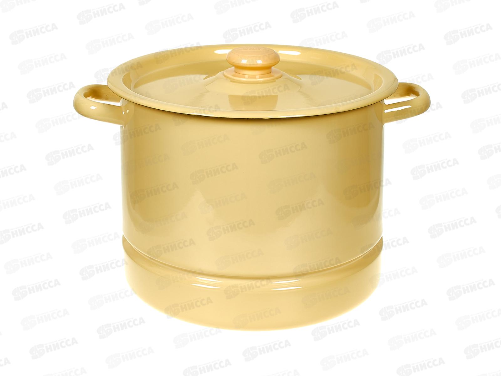 Мантоварка 9,0л декорированная палевая с кнопкой 3 вставки С41722.3п  *2