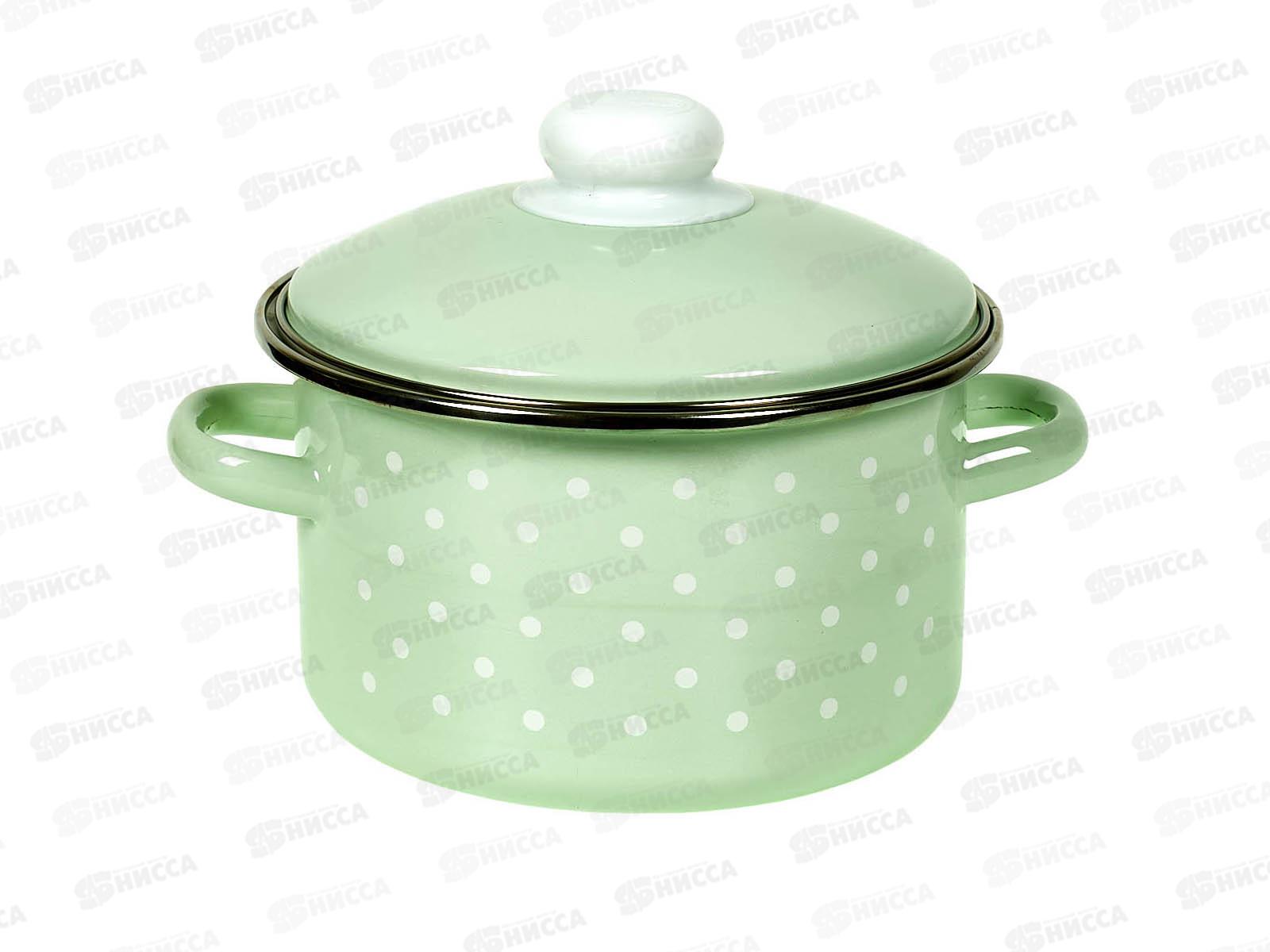 Кастрюля 2,0л эмалированная с рисунком 12-1610/6 -Горох мелкий-К *5