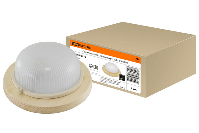 Светильник НПБ1301 сосна круглый 60Вт IP54 TDM