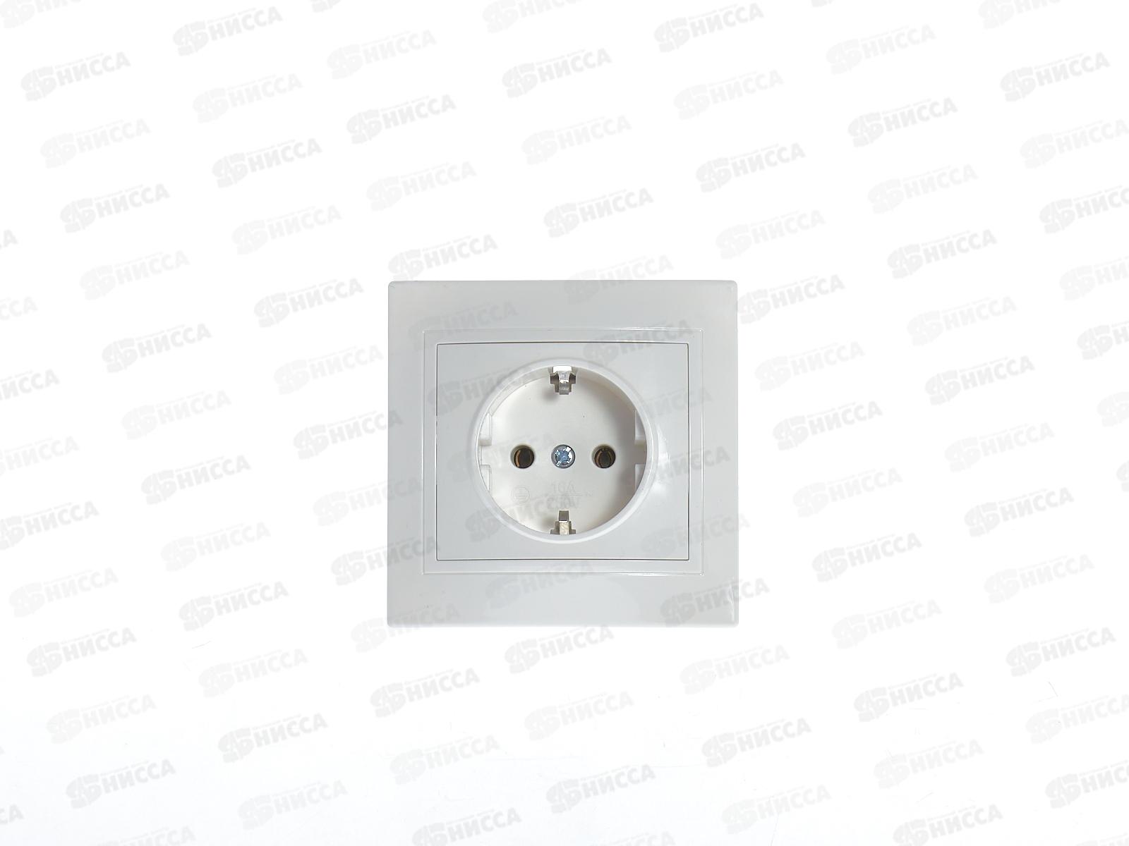 Розетка TDM скрытой установи 16А 250В белая Таймыр бакелитное основание, 0512 *10