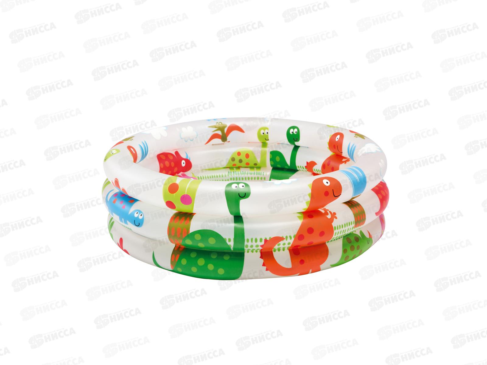 Бассейн 57106 (61х22см) с динозаврами, от 1 до 3лет,  INTEX  *12