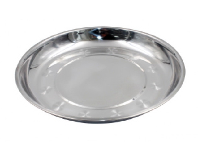 Тарелка Следопыт нержавеющая сталь d23см Р77