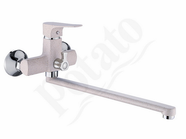 Смеситель для ванны РОТАТО Р22222-17 40мм белый в крап