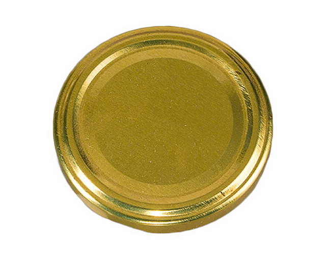 Крышка для консервирования Твист-0фф диаметр 82мм золото *20/240   СтальОптТорг