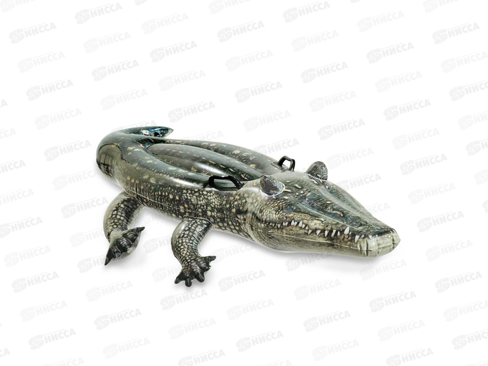 Плот надувной 57551 Настоящий Аллигатор от 3-х лет, 170х86см  INTEX  *6