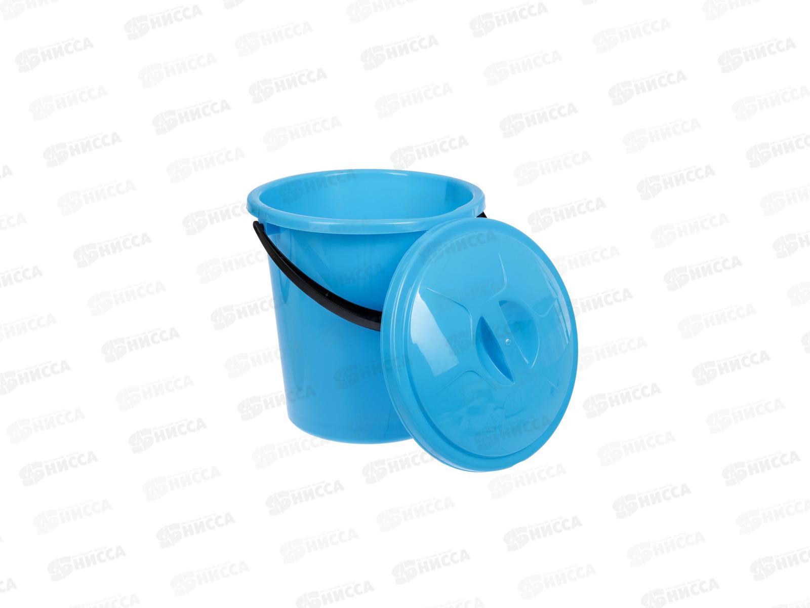 Ведро 10л с фиксированной крышкой колор Ангарск *5