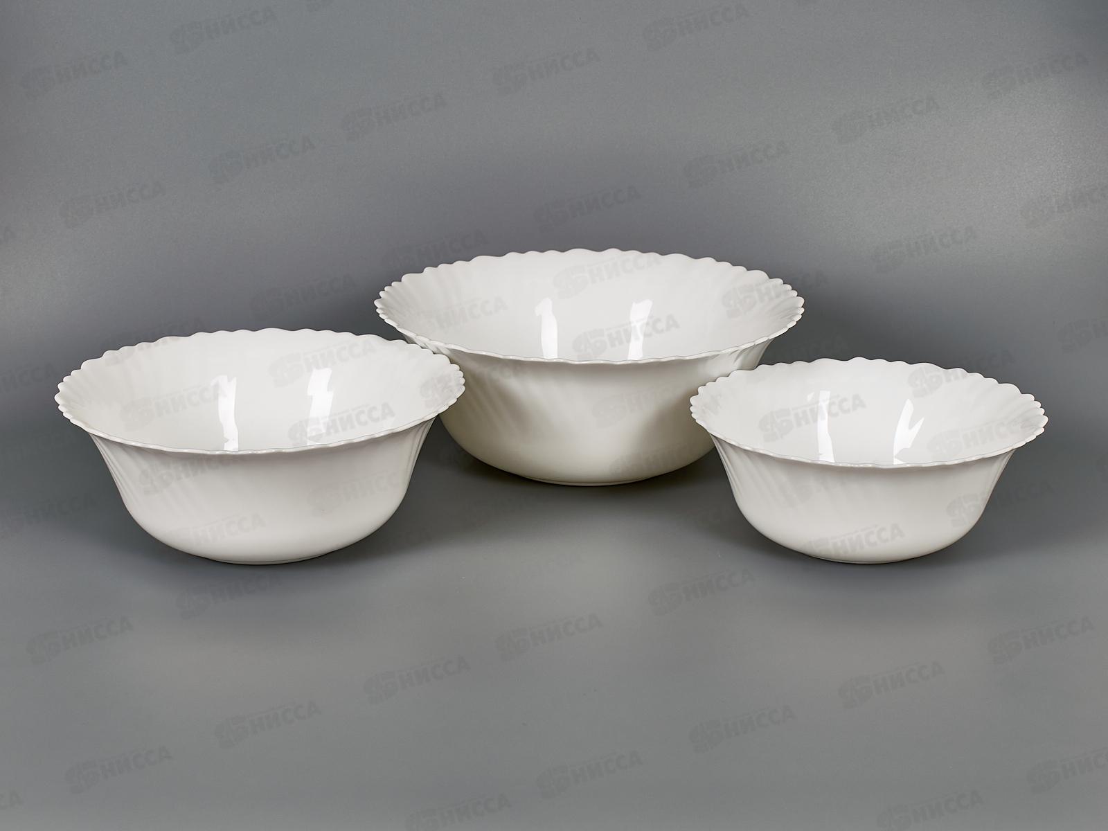 Набор 3 предметов  салатников Без деколи 17,5,20,22,5см OW-3B4(N)