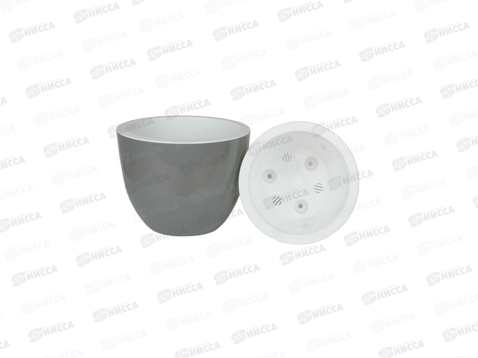 Горшок для цветов Орион 2,3л с поддоном  Серый муссон  *5