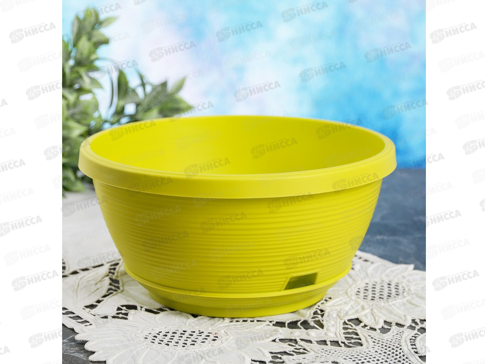 Горшок для цветов Марсель 4,5л  Фисташковый без подвеса  *15