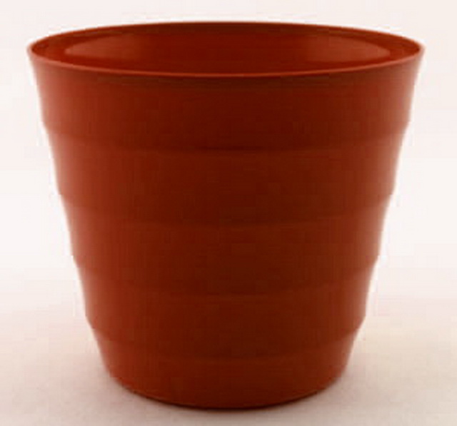 Горшок для цветов Лаура 0,7л  Терракот/ Шоколад *16